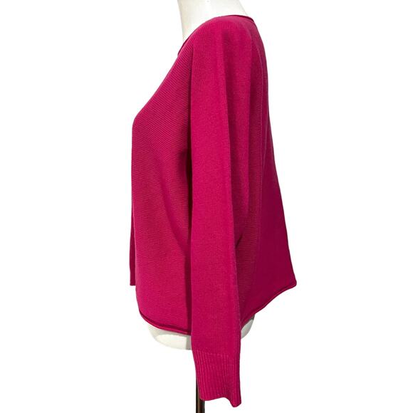 Bianco & Blu Sweater Women's Wool Blend Pullover Pink Made in Italy Size Small - Picture 4 of 8